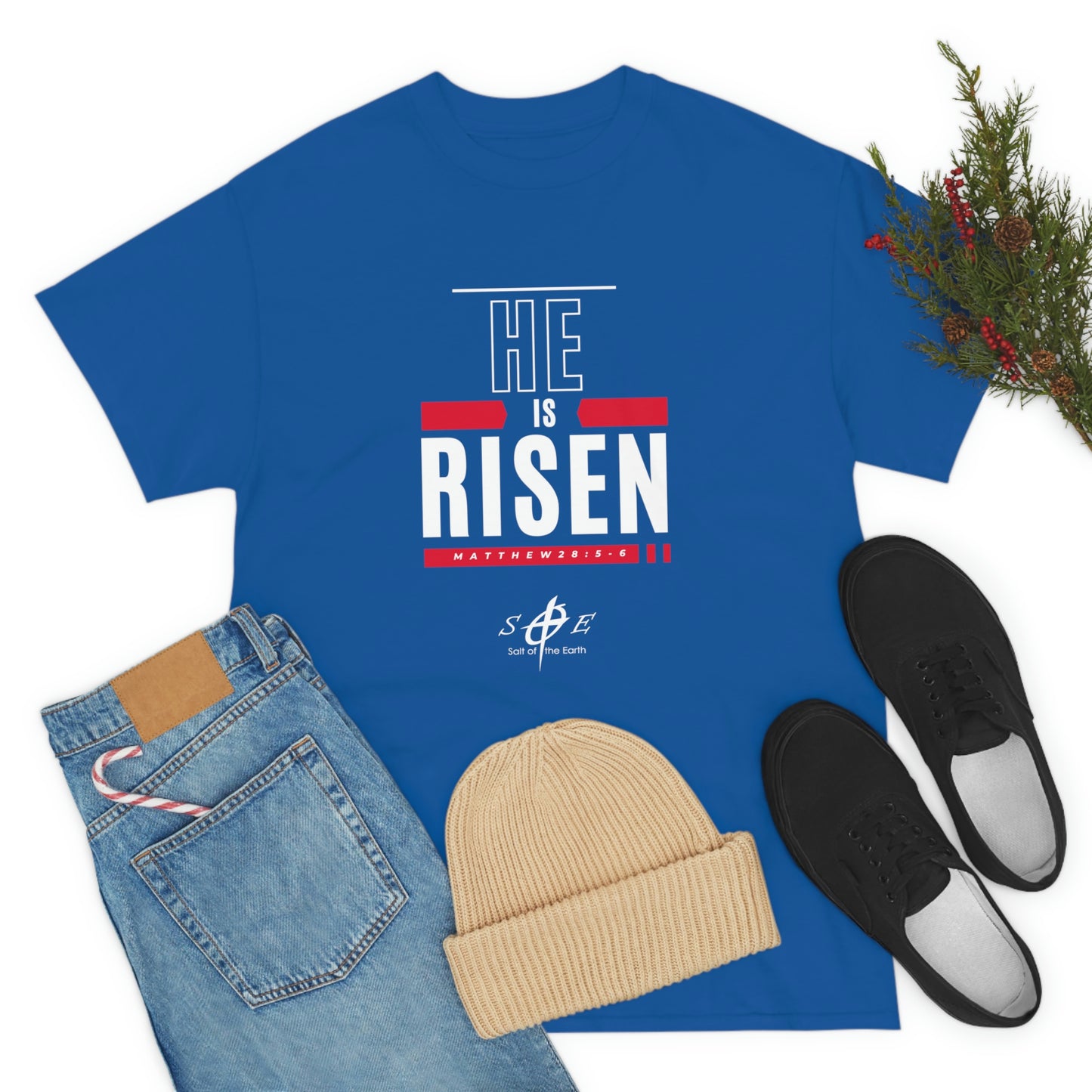 He is Risen Unisex Heavy Cotton Tee