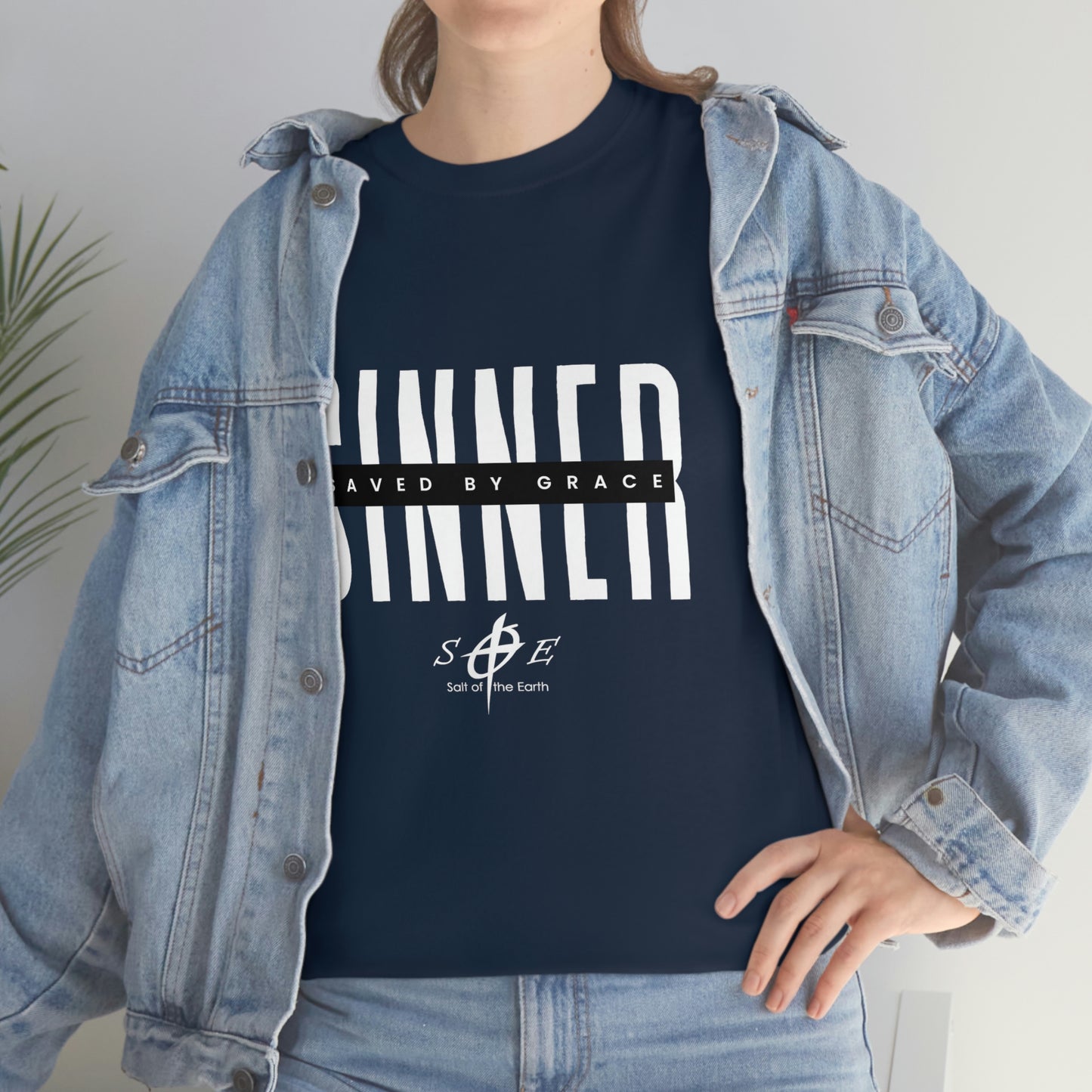 Sinner Saved by Grace Unisex Heavy Cotton Tee