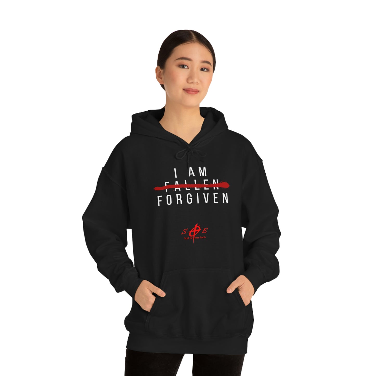 I am Fallen Forgiven - Unisex Heavy Blend™ Hooded Sweatshirt