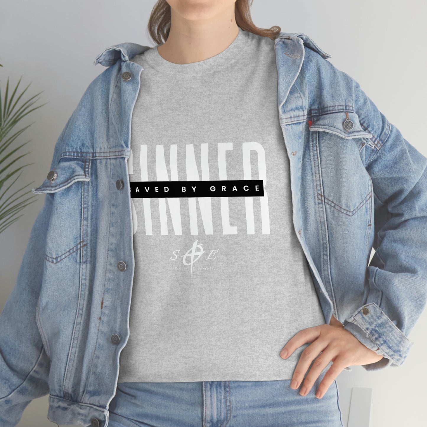 Sinner Saved by Grace Unisex Heavy Cotton Tee