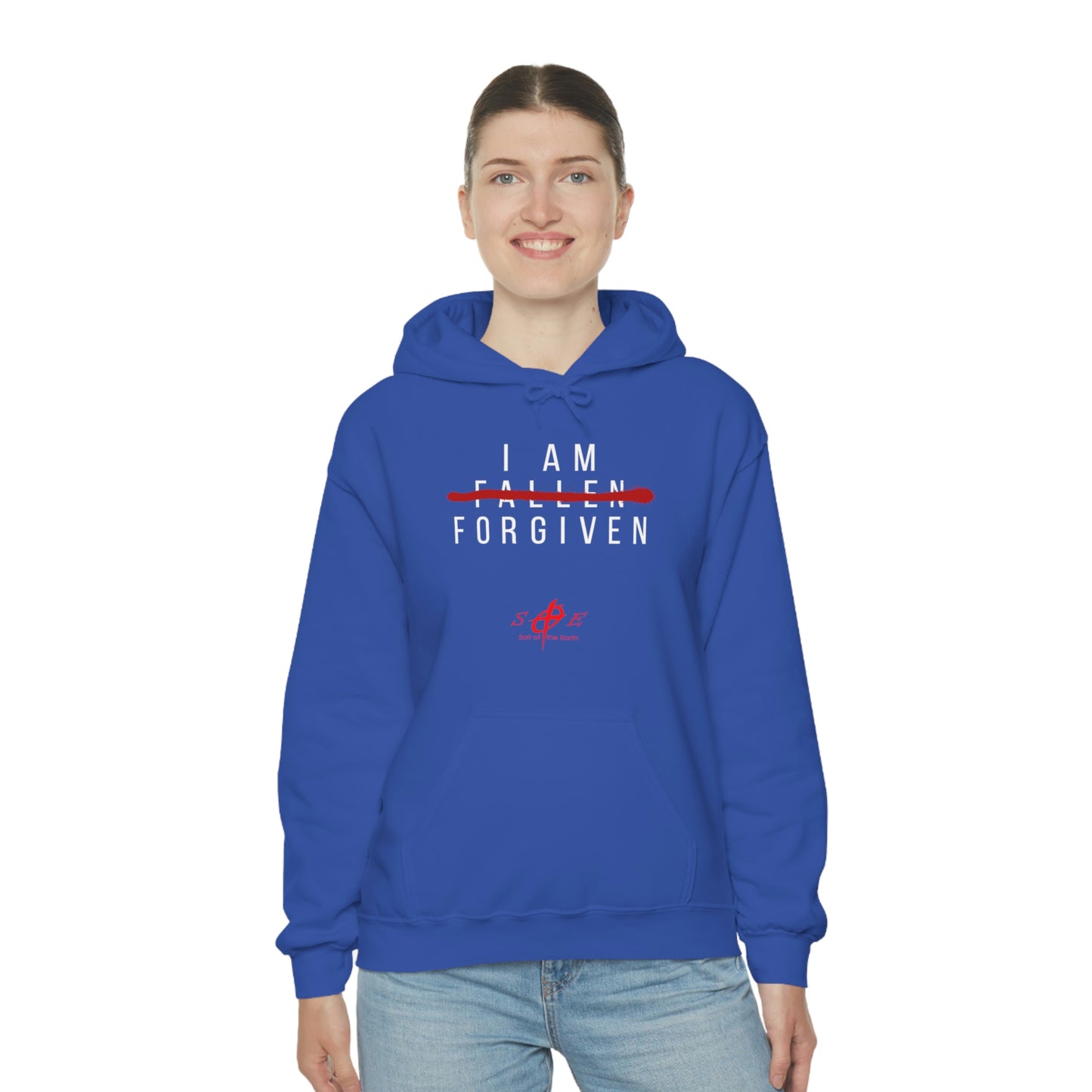 I am Fallen Forgiven - Unisex Heavy Blend™ Hooded Sweatshirt