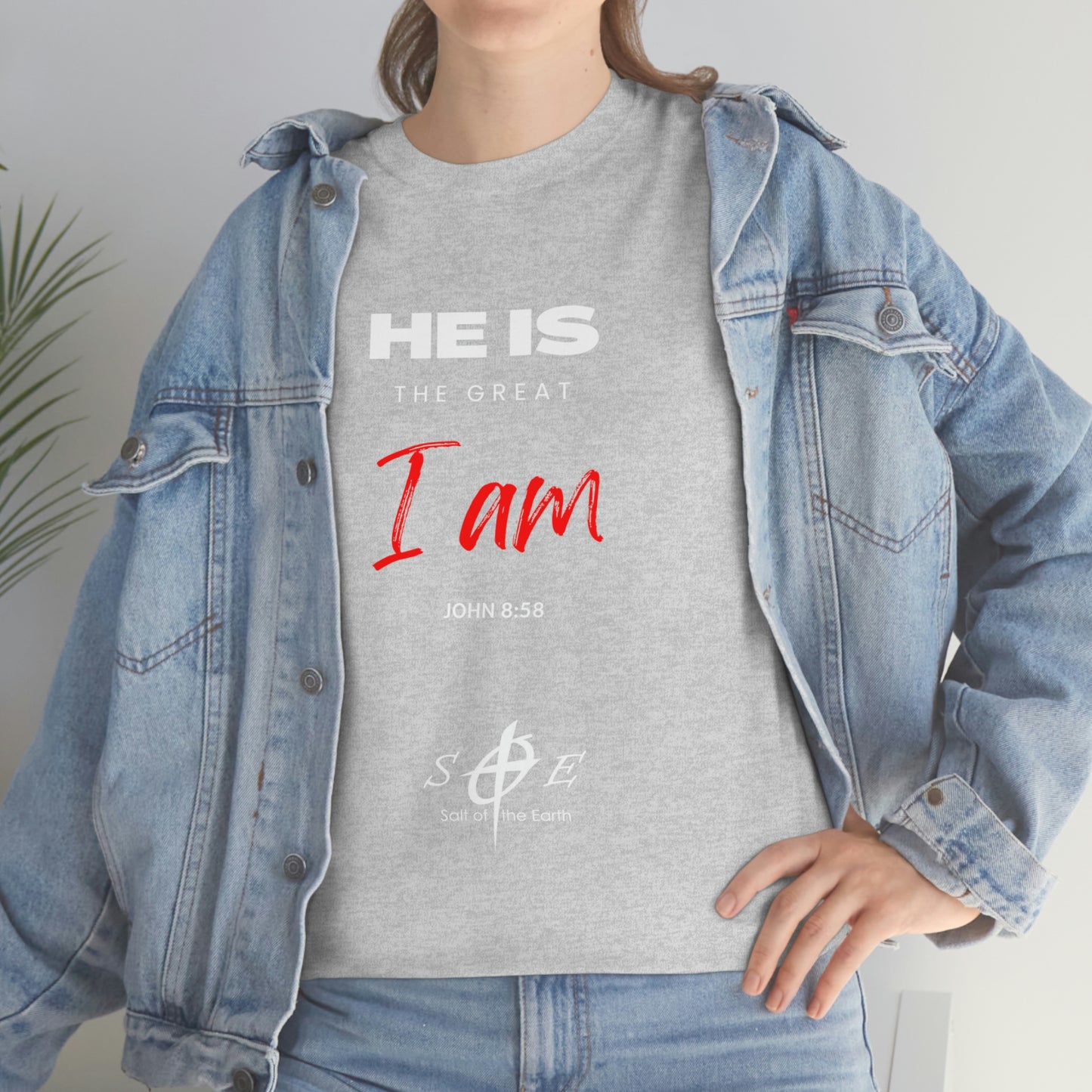 He Is the Great I Am - Unisex Heavy Cotton Tee