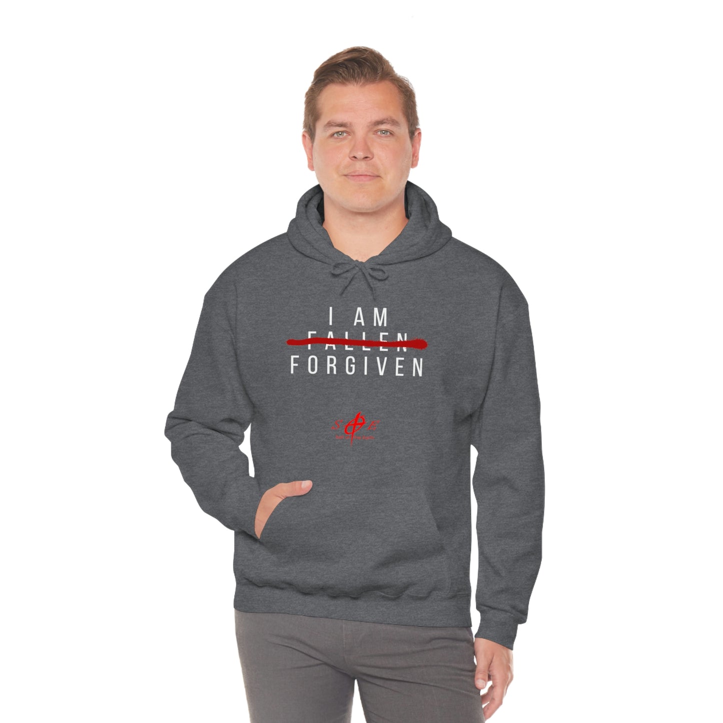 I am Fallen Forgiven - Unisex Heavy Blend™ Hooded Sweatshirt