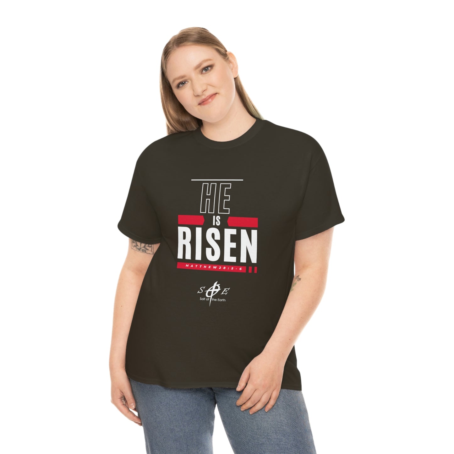 He is Risen Unisex Heavy Cotton Tee