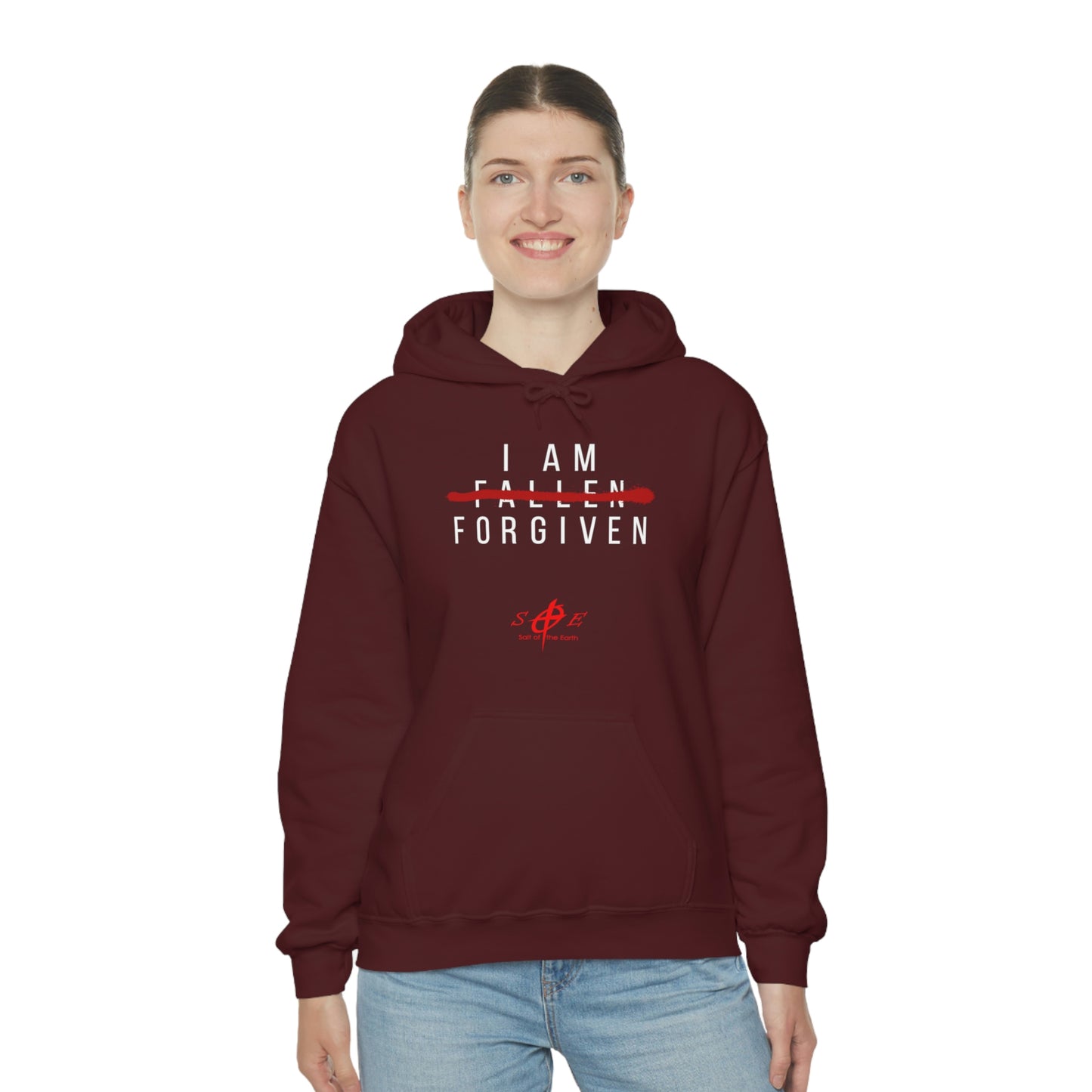 I am Fallen Forgiven - Unisex Heavy Blend™ Hooded Sweatshirt