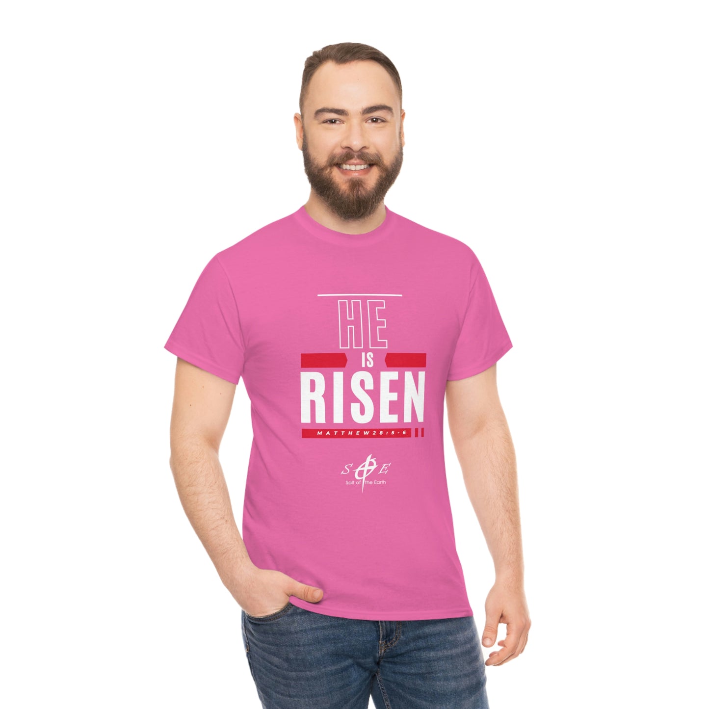 He is Risen Unisex Heavy Cotton Tee