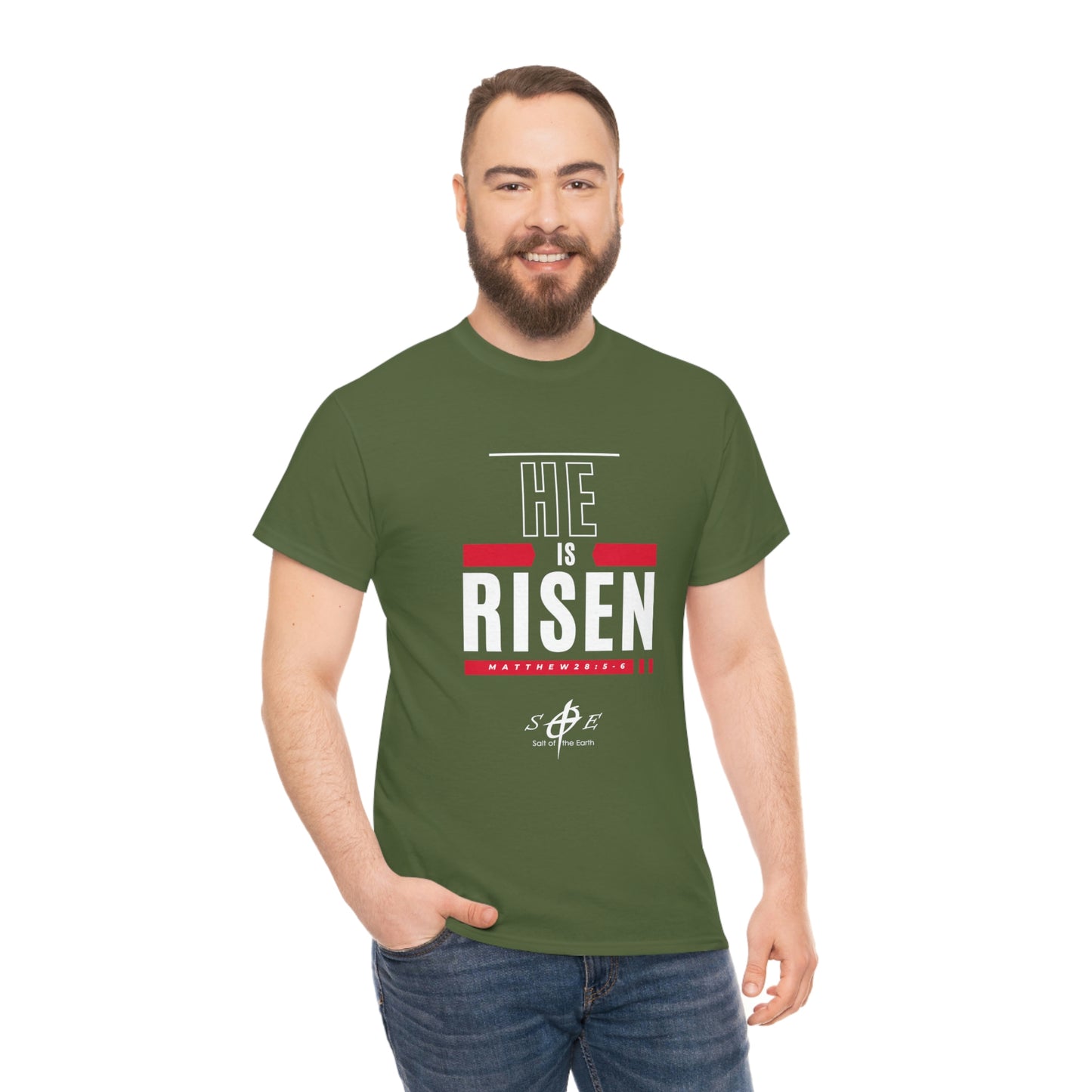 He is Risen Unisex Heavy Cotton Tee