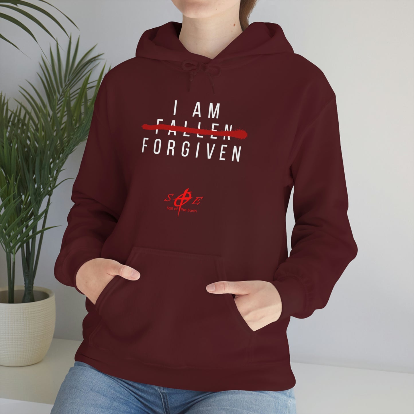 I am Fallen Forgiven - Unisex Heavy Blend™ Hooded Sweatshirt