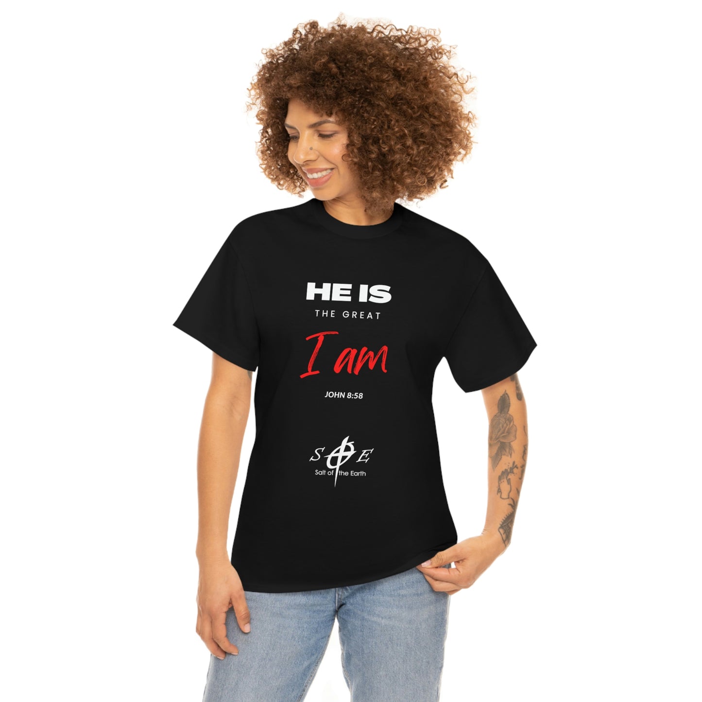 He Is the Great I Am - Unisex Heavy Cotton Tee