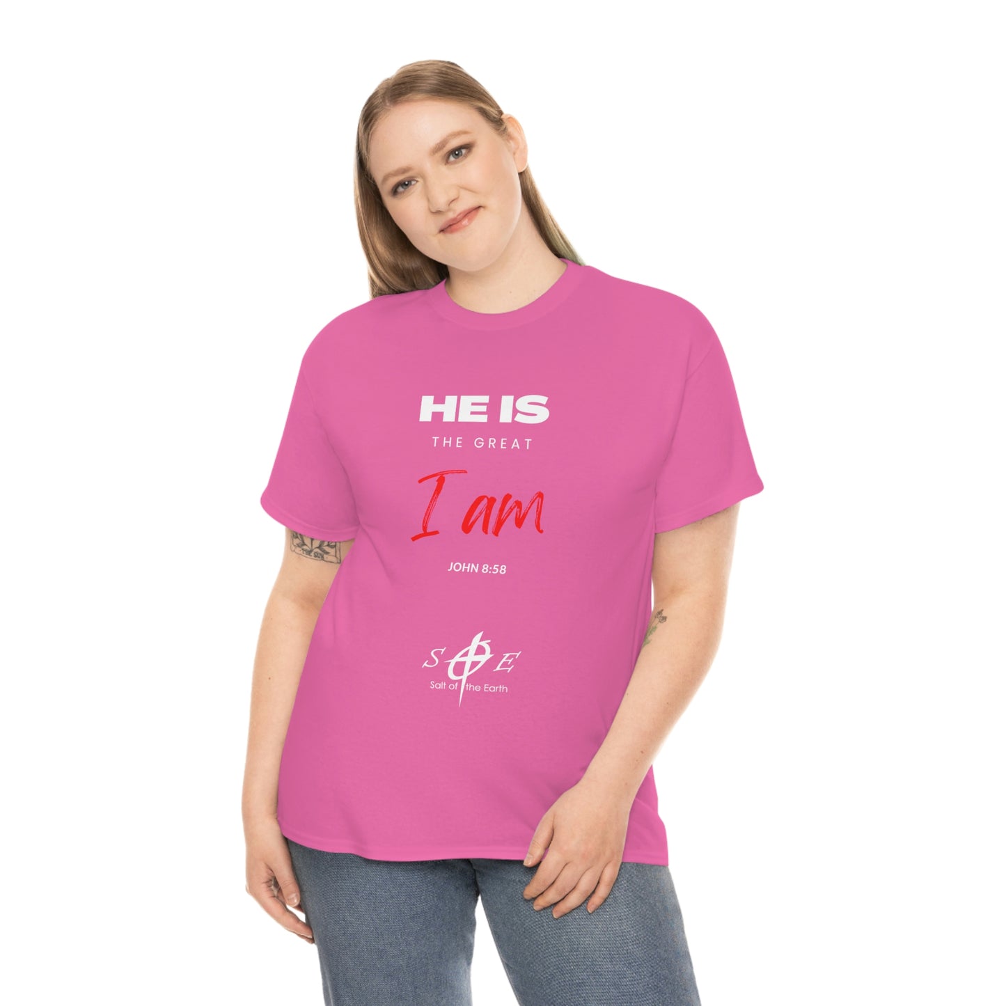 He Is the Great I Am - Unisex Heavy Cotton Tee