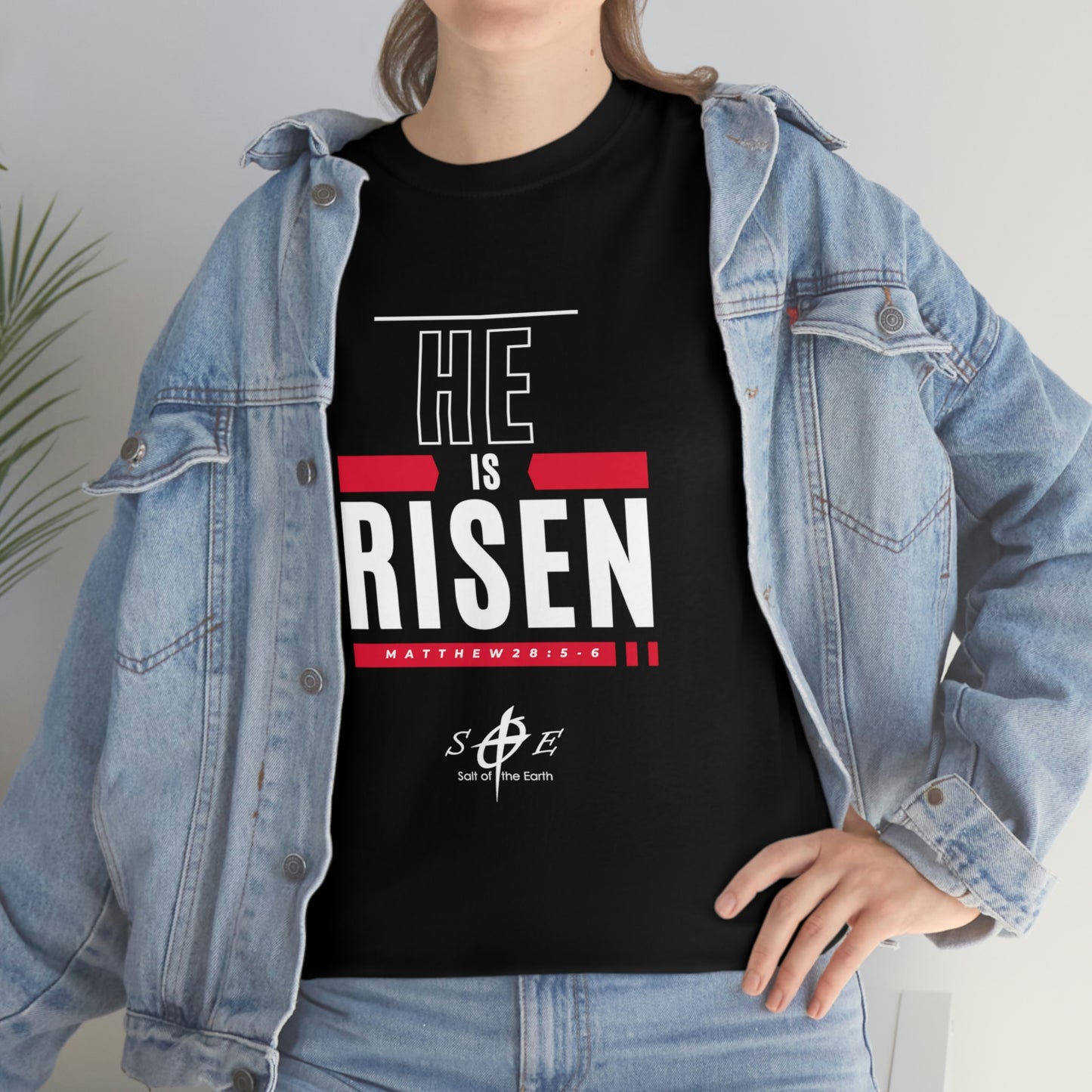 He is Risen Unisex Heavy Cotton Tee