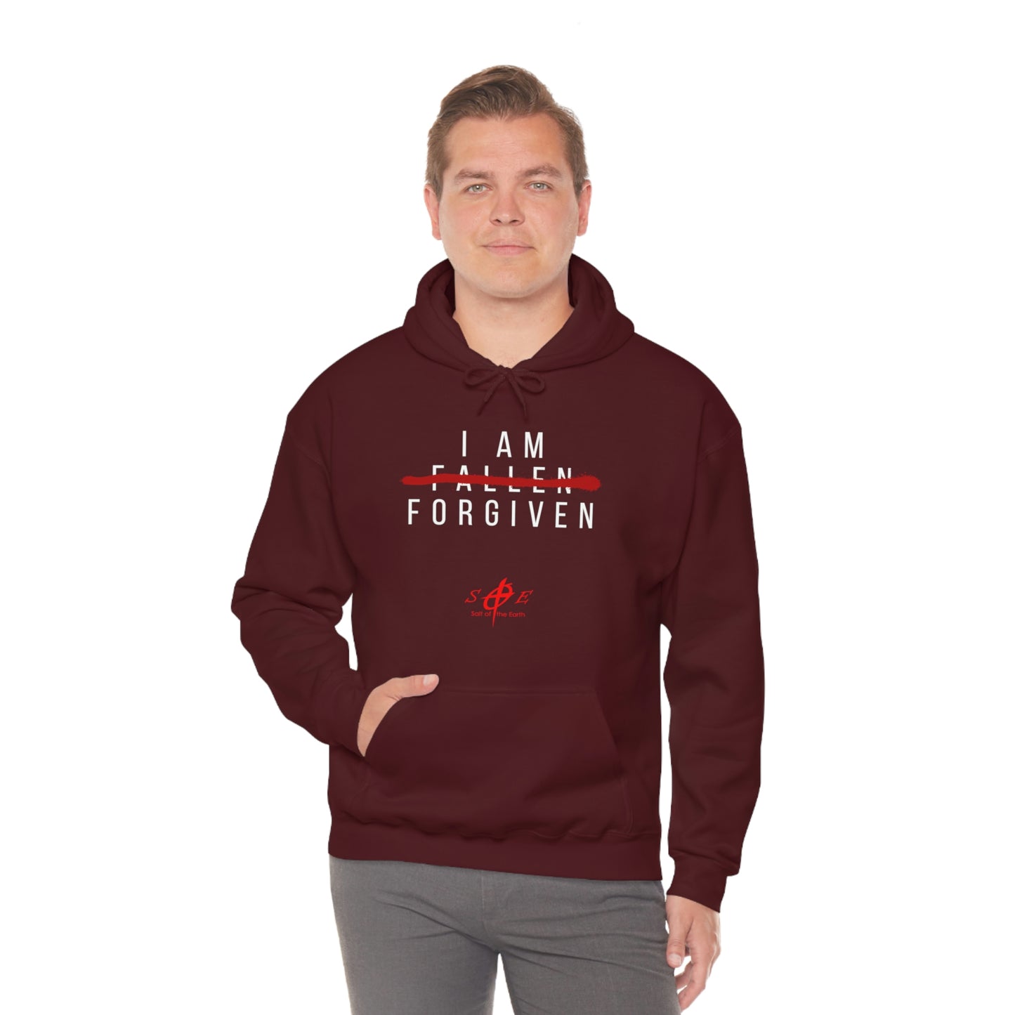 I am Fallen Forgiven - Unisex Heavy Blend™ Hooded Sweatshirt