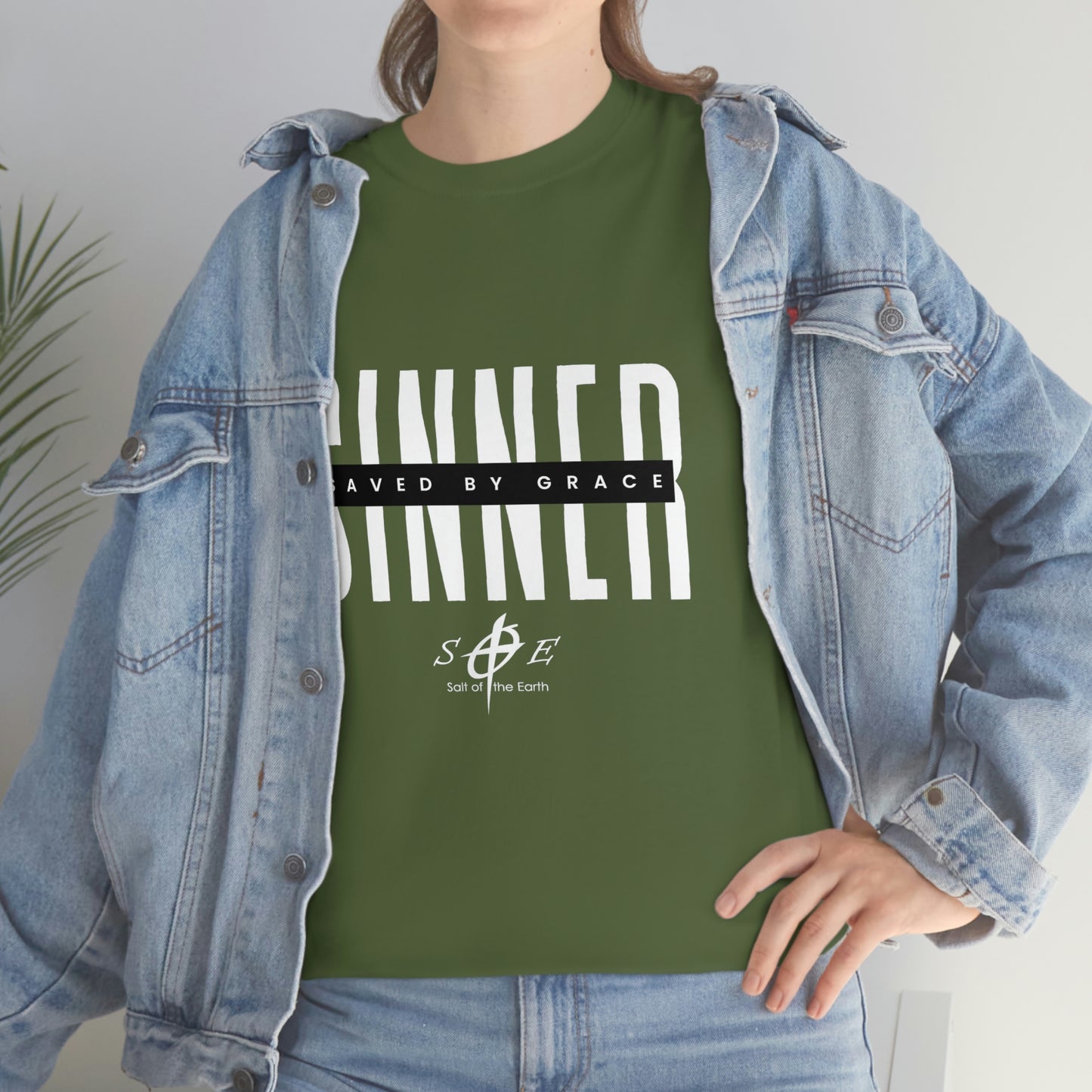 Sinner Saved by Grace Unisex Heavy Cotton Tee