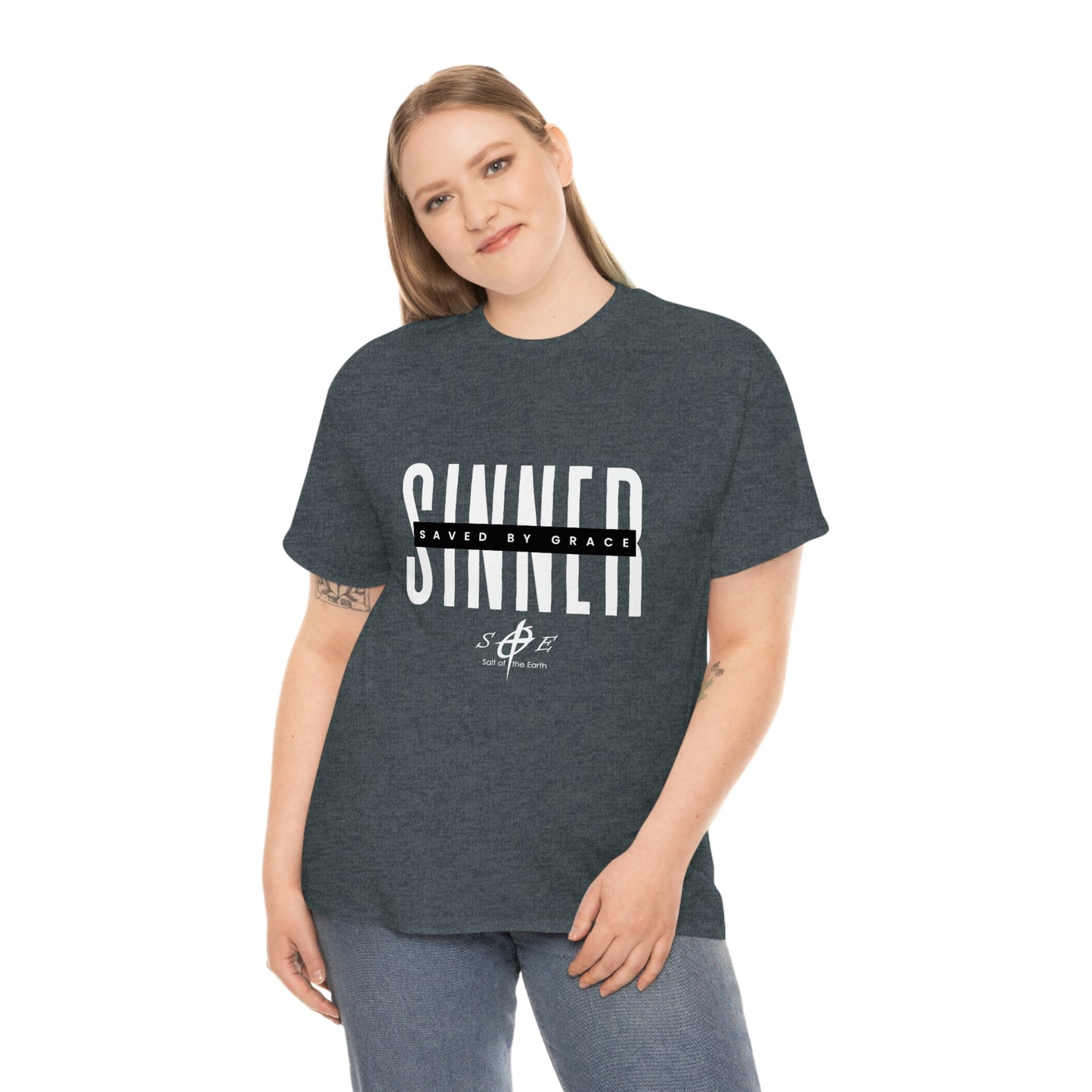 Sinner Saved by Grace Unisex Heavy Cotton Tee