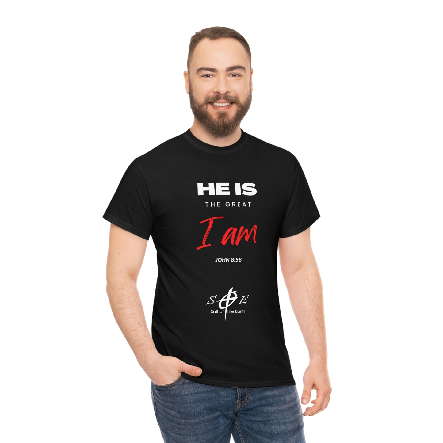 He Is the Great I Am - Unisex Heavy Cotton Tee