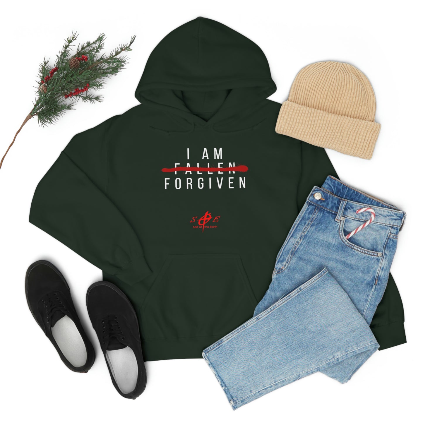 I am Fallen Forgiven - Unisex Heavy Blend™ Hooded Sweatshirt