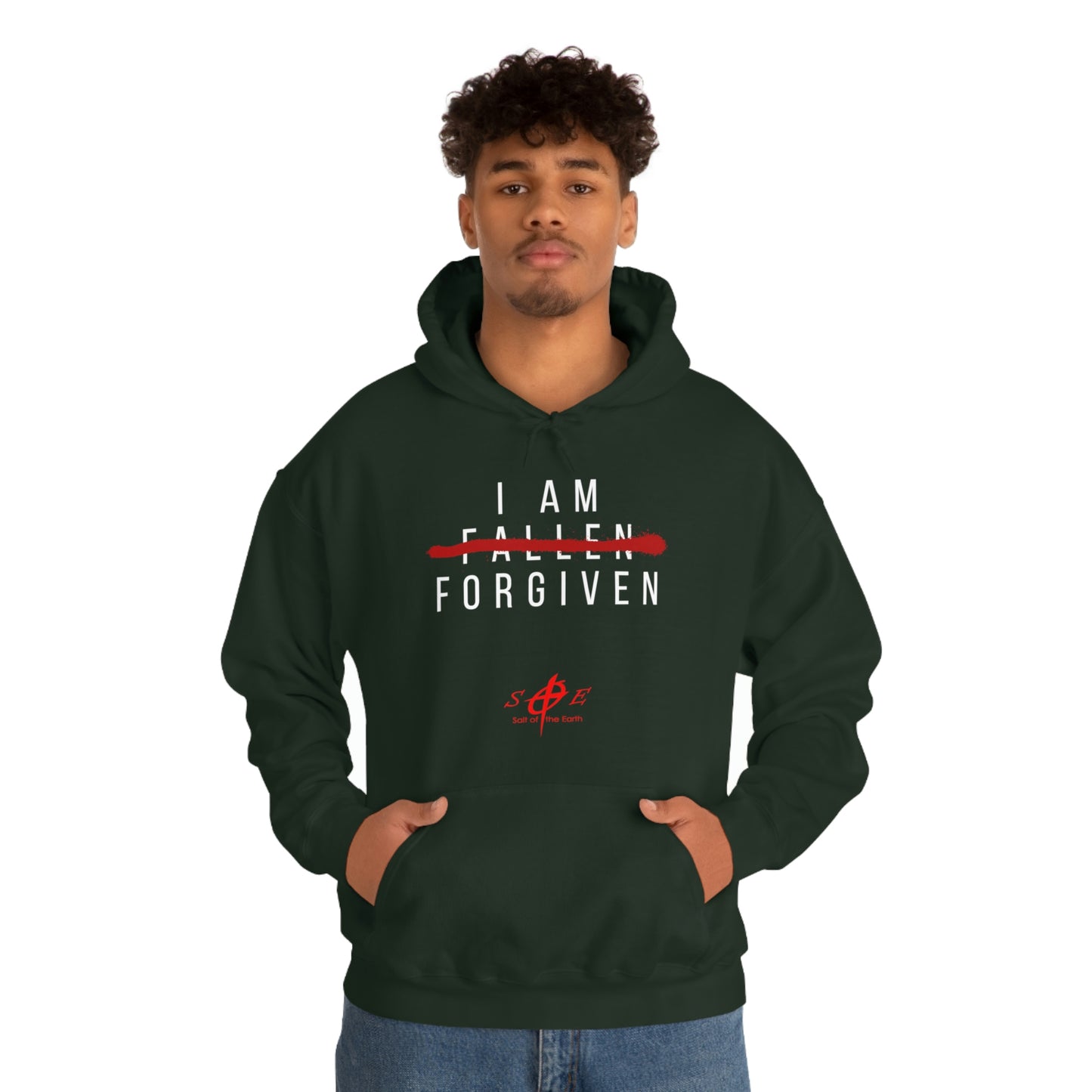 I am Fallen Forgiven - Unisex Heavy Blend™ Hooded Sweatshirt