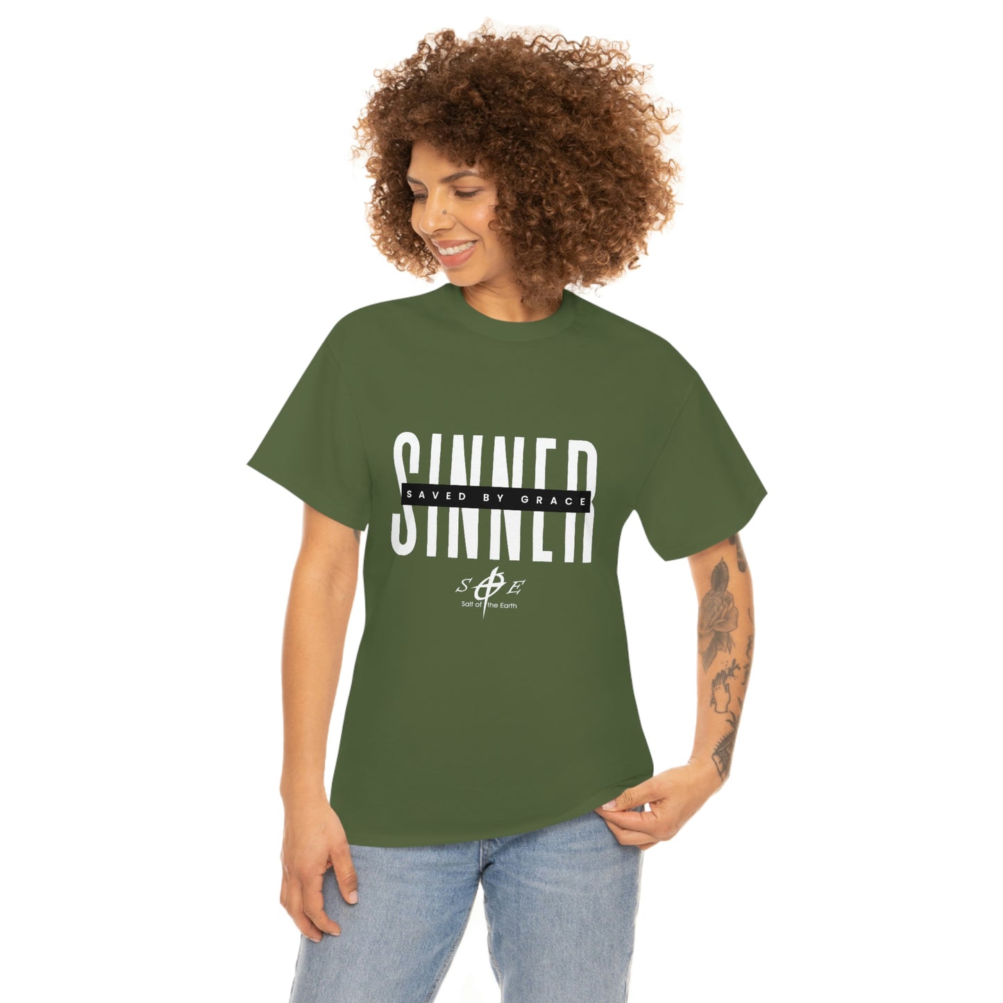 Sinner Saved by Grace Unisex Heavy Cotton Tee