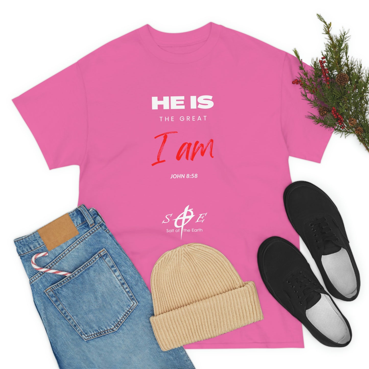 He Is the Great I Am - Unisex Heavy Cotton Tee