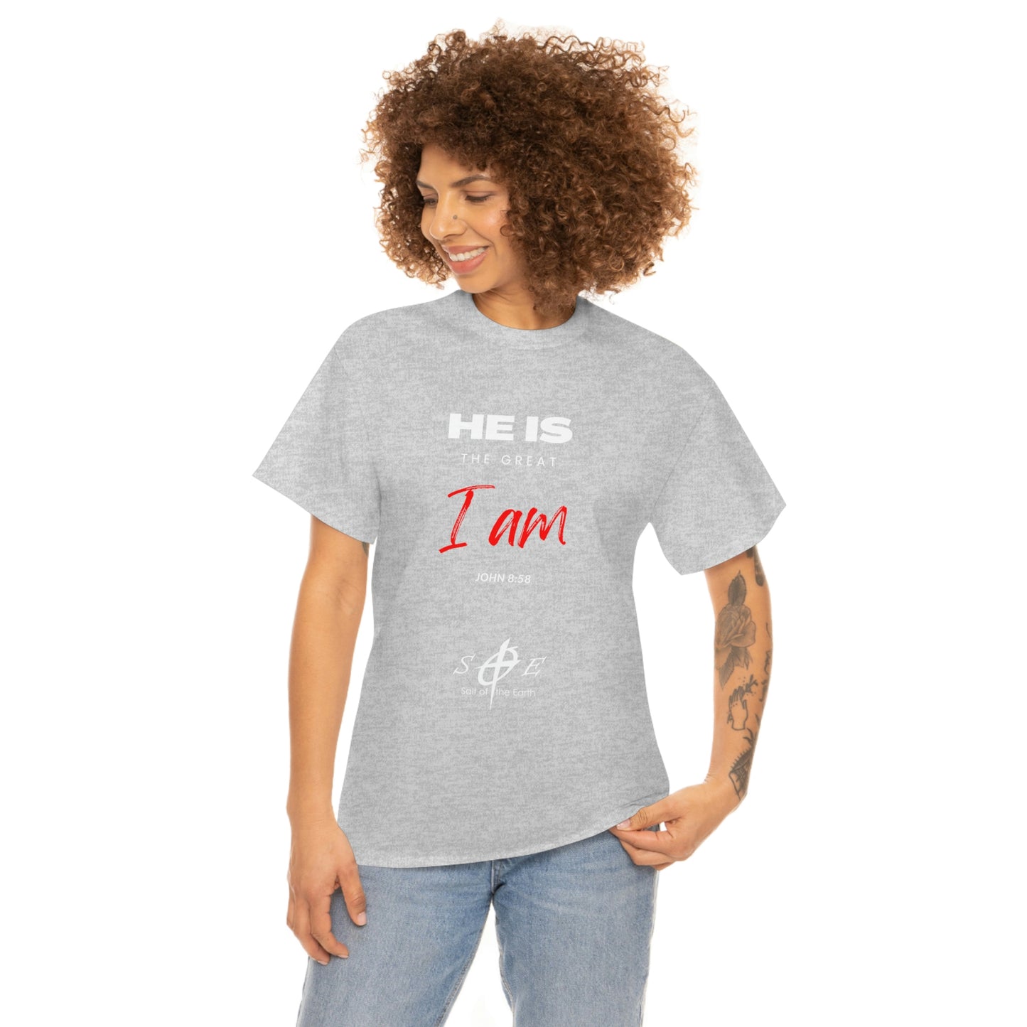 He Is the Great I Am - Unisex Heavy Cotton Tee