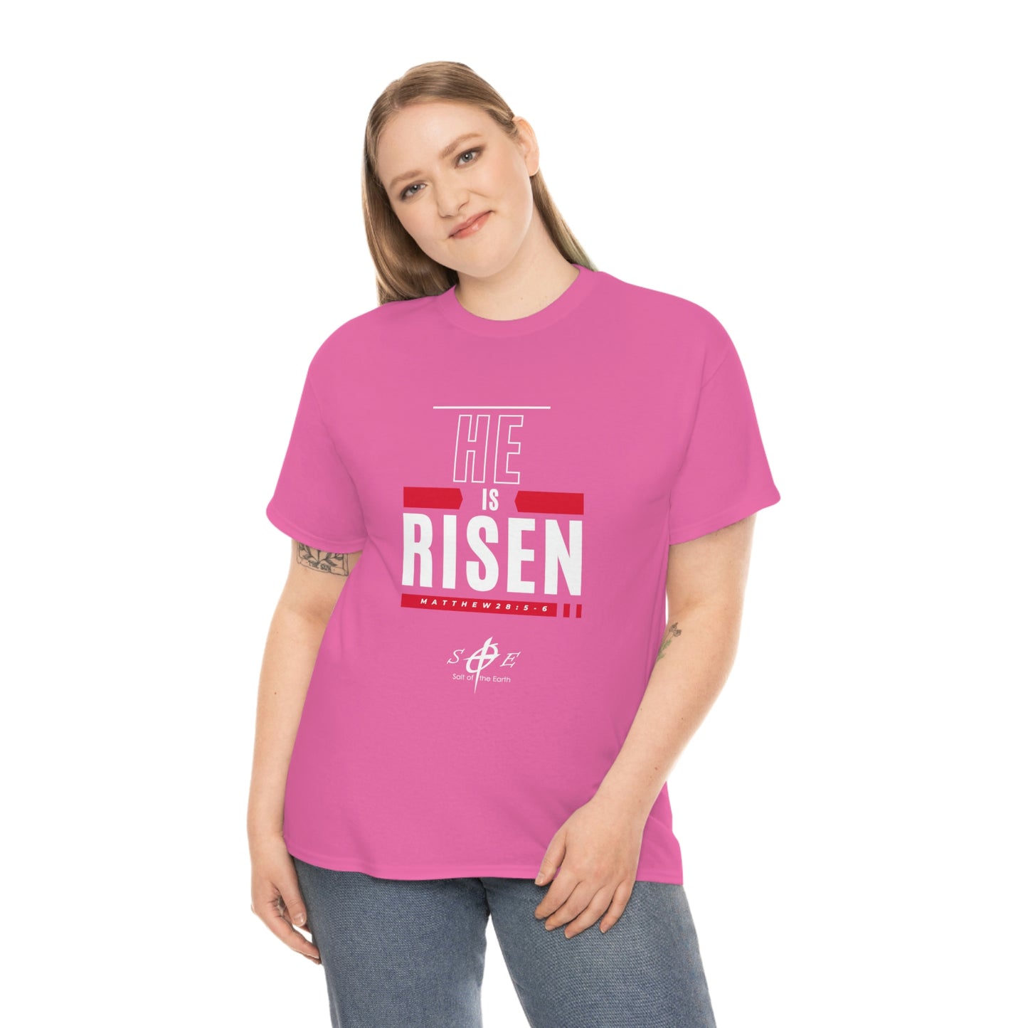 He is Risen Unisex Heavy Cotton Tee