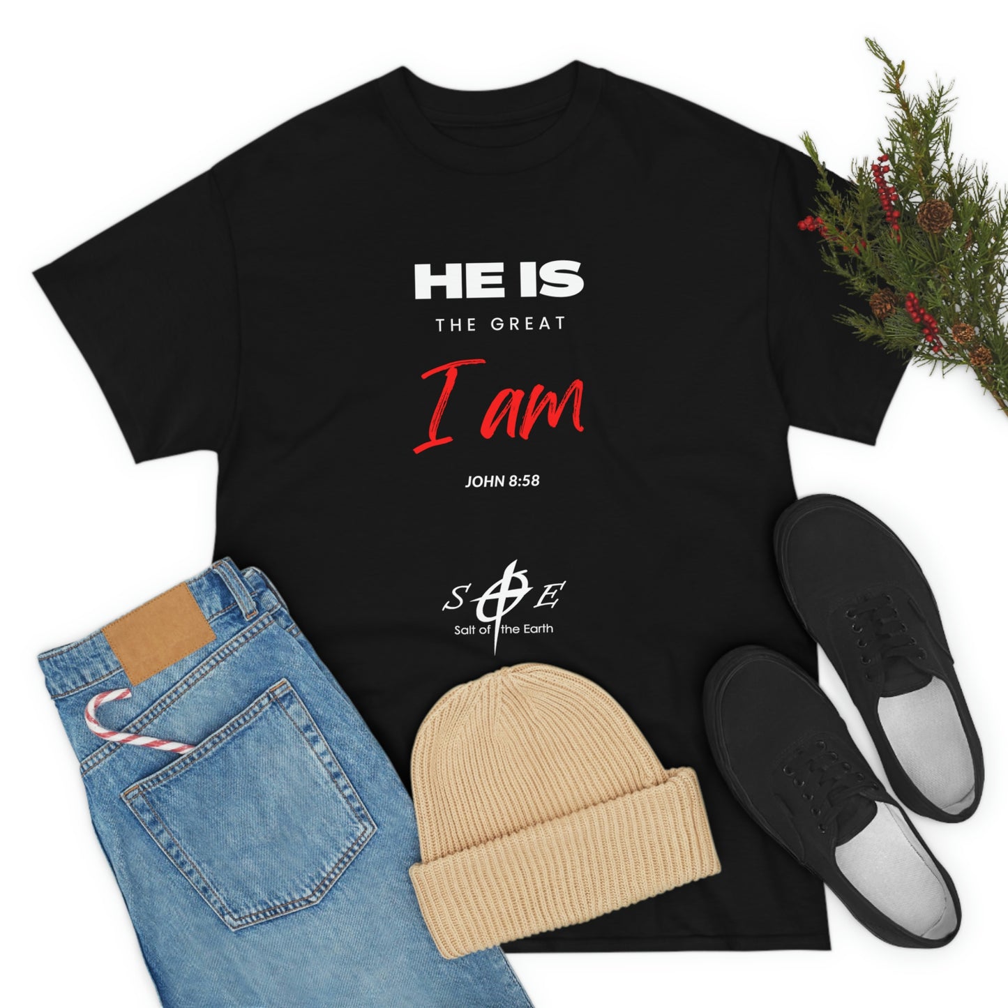 He Is the Great I Am - Unisex Heavy Cotton Tee